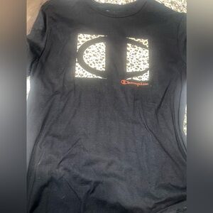 NWT champion leopard tshirt with biker tights
